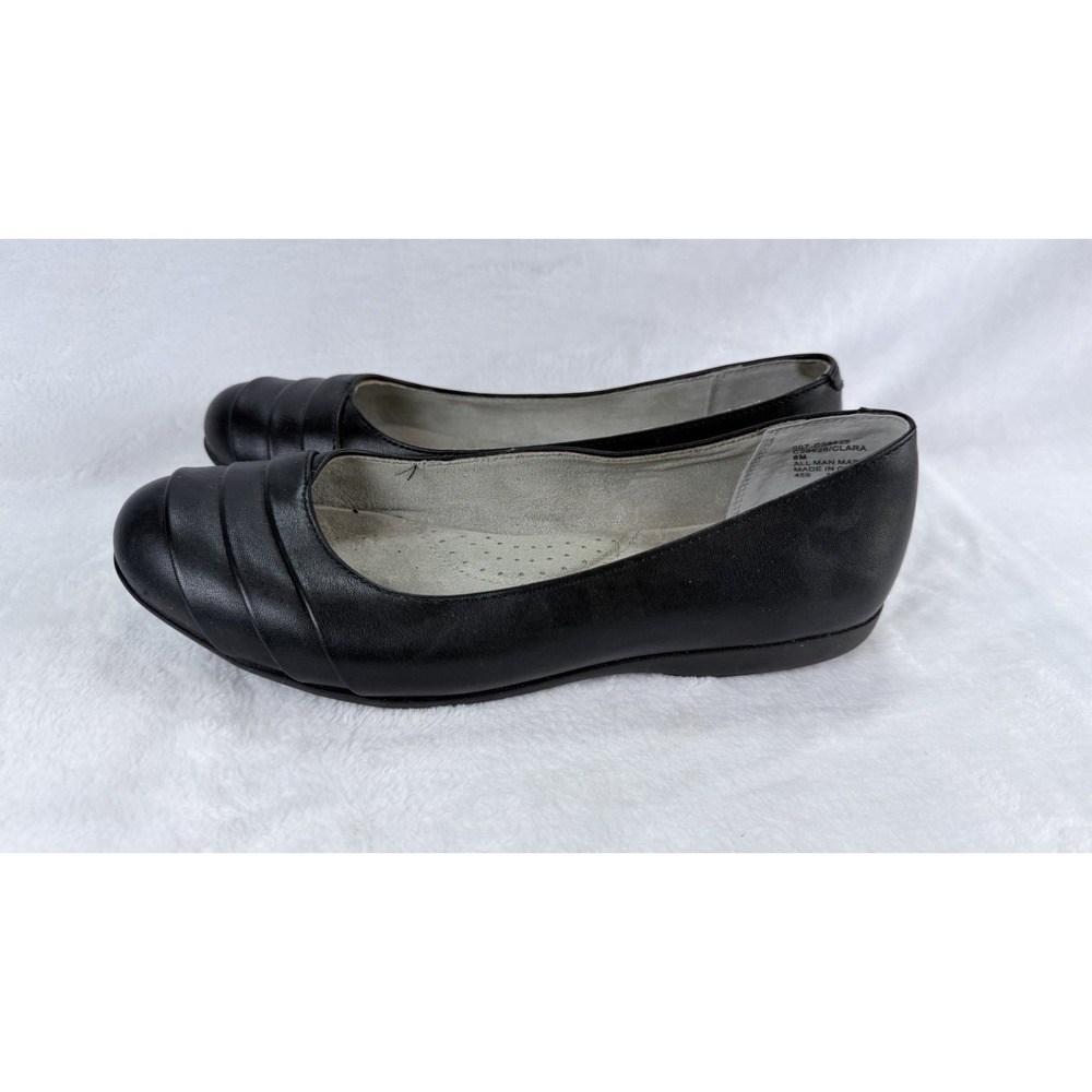 Cliffs By White Mountain Shoes Womens 8 Clara Ballet Flats Black Pewter Gray Lot - Picture 7 of 13